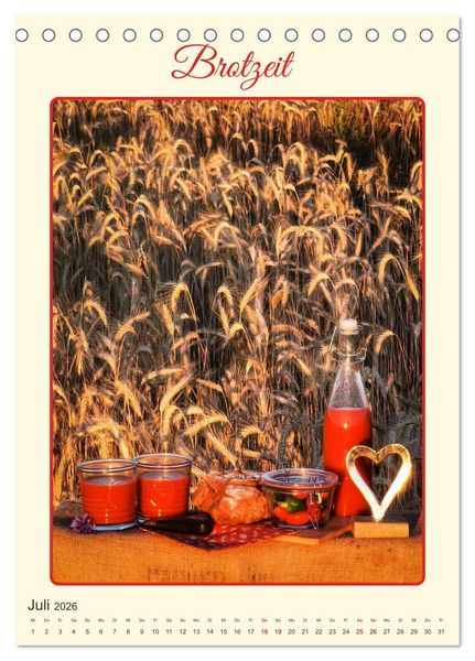 Produktbild: Aus Liebe: Picknick f&uuml;r Zwei (Tischkalender 2026 DIN A5 hoch), CALVENDO Monatskalender