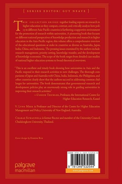 Produktbild: Higher Education, Research, and Knowledge in the Asia-Pacific Region