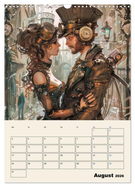 Produktbild: Steampunk - Mechanische Fantasiewelt (Wandkalender 2026 DIN A3 hoch), CALVENDO Monatskalender