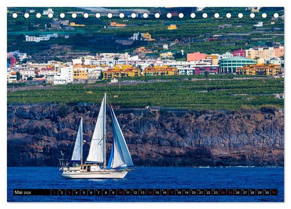 Produktbild: La Palma - Landschaften und Meer (Tischkalender 2026 DIN A5 quer), CALVENDO Monatskalender