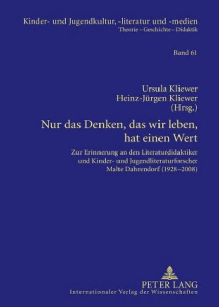 Produktbild: Nur das Denken, das wir leben, hat einen Wert