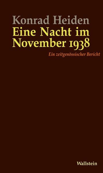 Produktbild: Eine Nacht im November 1938