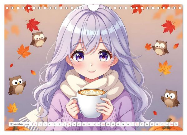 Produktbild: Kawaii Traumwelten (Wandkalender 2026 DIN A4 quer), CALVENDO Monatskalender