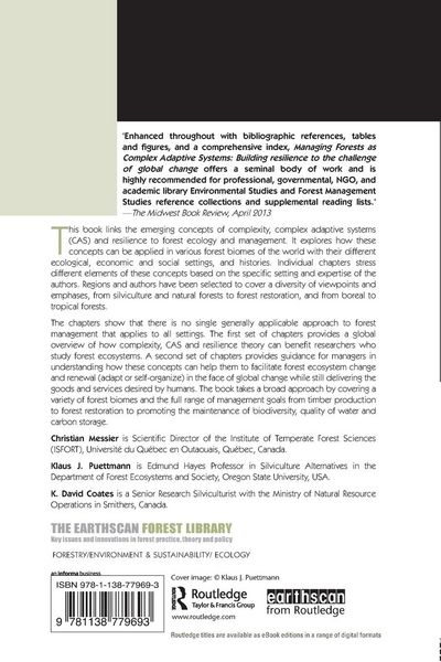 Produktbild: Managing Forests as Complex Adaptive Systems