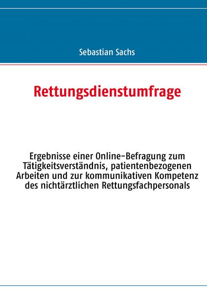 Produktbild: Rettungsdienstumfrage