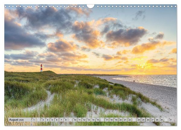 Produktbild: Wundersch&ouml;nes Sylt - Perle der Nordsee (Wandkalender 2026 DIN A3 quer), CALVENDO Monatskalender