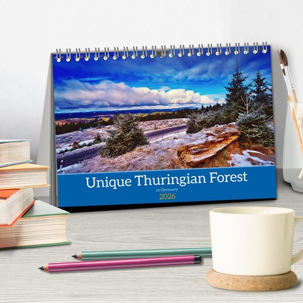 Produktbild: Unique Thuringian Forest (Desk Calendar 2026 DIN A5 landscape), CALVENDO 12 Month DeskCalendar