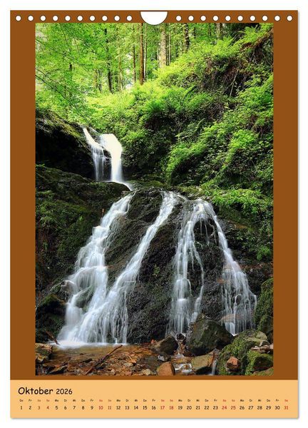 Produktbild: Schwarzwald Wasserf&auml;lle (Wandkalender 2026 DIN A4 hoch), CALVENDO Monatskalender