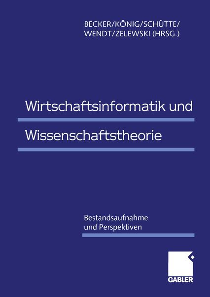 Produktbild: Wirtschaftsinformatik und Wissenschaftstheorie