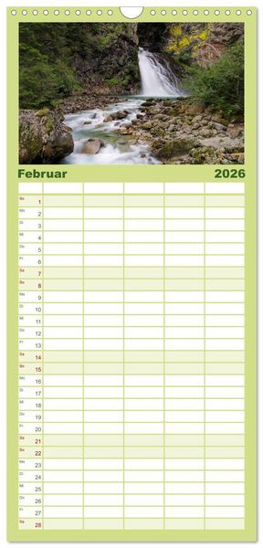 Produktbild: Familienplaner 2026 - Pustertal - Das gr&uuml;ne Tal S&uuml;dtirols mit 5 Spalten (Wandkalender, 21 x 45 cm) CALVENDO