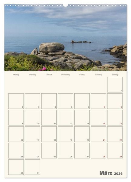 Produktbild: Sommertage in der Bretagne (Wandkalender 2026 DIN A2 hoch), CALVENDO Monatskalender