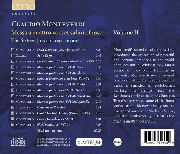Produktbild: Messa a quattro voci et salmi (1650)