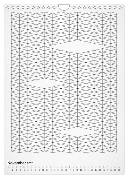 Produktbild: Geometric Graphik Art (Wandkalender 2026 DIN A4 hoch), CALVENDO Monatskalender