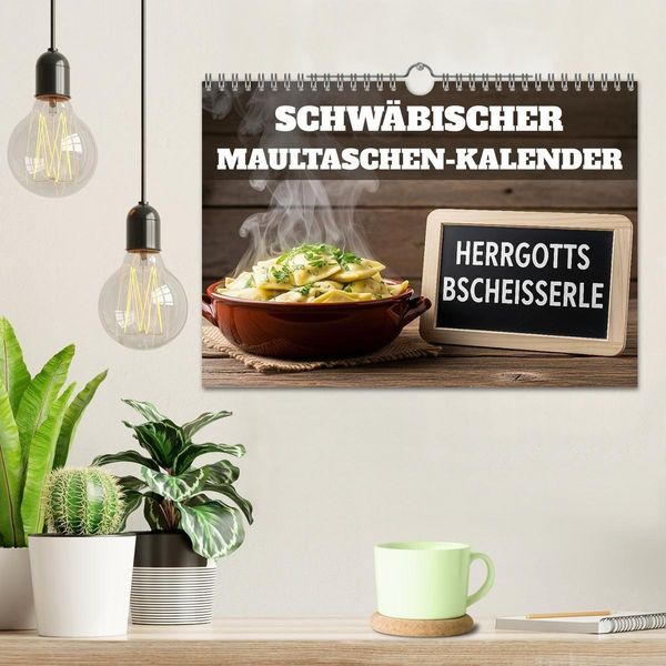 Produktbild: Schw&auml;bischer Maultaschen-Kalender (Wandkalender 2026 DIN A4 quer), CALVENDO Monatskalender