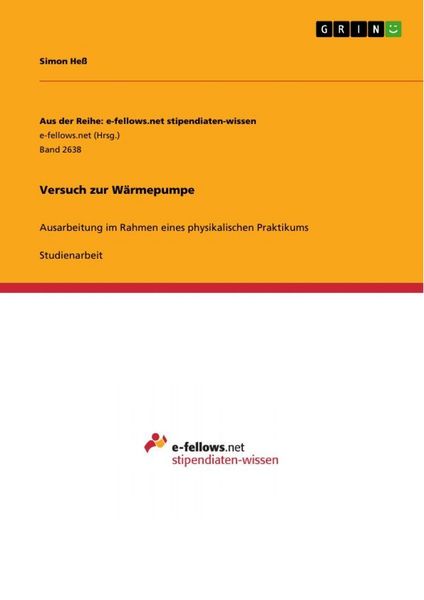 Produktbild: Versuch zur W&auml;rmepumpe