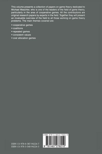 Produktbild: Essays in Game Theory