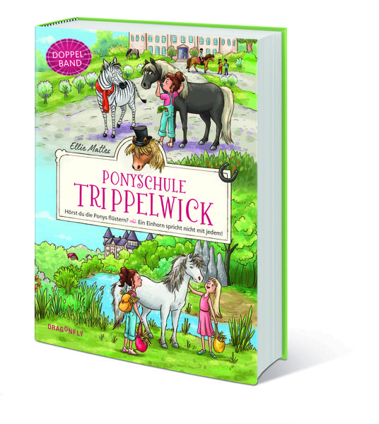 Produktbild: Ponyschule Trippelwick Doppelband (Enth&auml;lt die B&auml;nde 1: H&ouml;rst du die Ponys fl&uuml;stern? / 2: Ein Einhorn spricht nicht mit jedem)