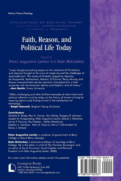 Produktbild: Faith, Reason, and Political Life Today