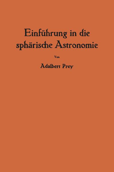 Produktbild: Einf&uuml;hrung in die sph&auml;rische Astronomie