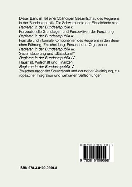 Produktbild: Regieren in der Bundesrepublik II