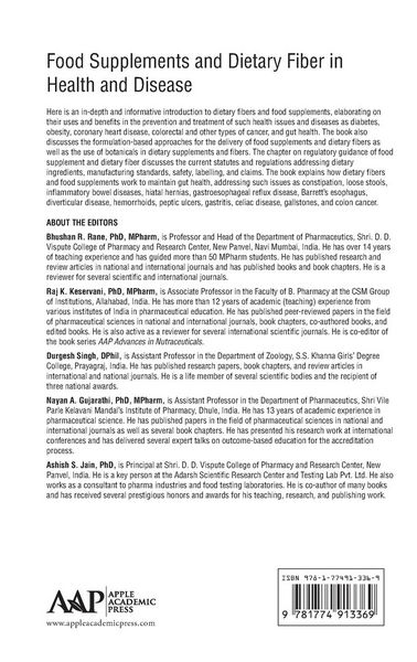 Produktbild: Food Supplements and Dietary Fiber in Health and Disease
