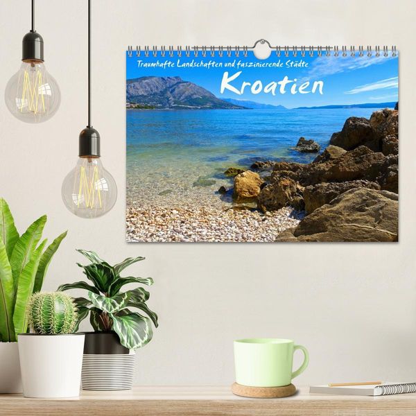 Produktbild: Kroatien - Traumhafte Landschaften und faszinierende St&auml;dte (Wandkalender 2026 DIN A4 quer), CALVENDO Monatskalender