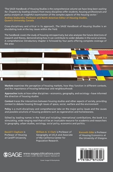 Produktbild: The SAGE Handbook of Housing Studies