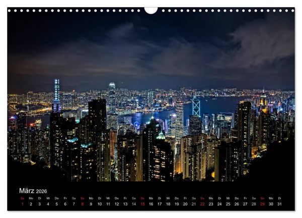 Produktbild: N&auml;chtliche St&auml;dte (Wandkalender 2026 DIN A3 quer), CALVENDO Monatskalender