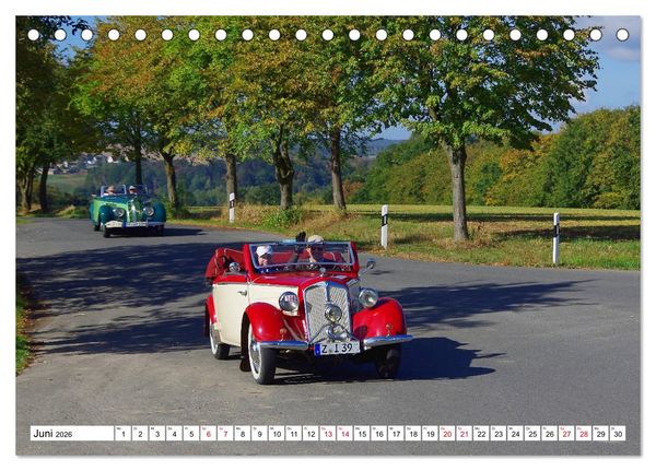 Produktbild: Oldtimer in Colditz (Tischkalender 2026 DIN A5 quer), CALVENDO Monatskalender