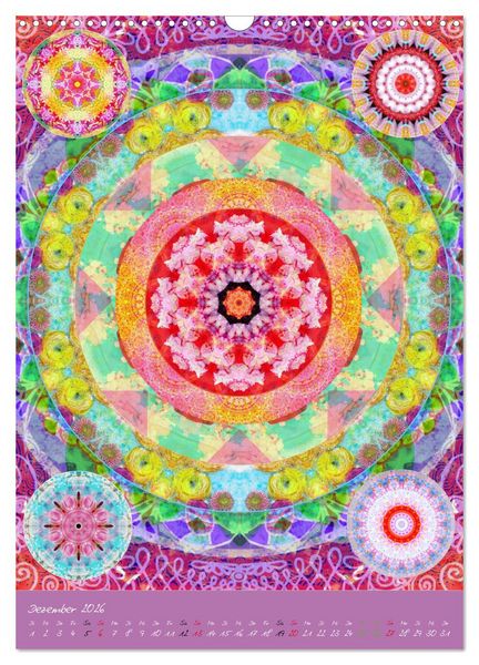 Produktbild: BLUMEN MANDALAS (Wandkalender 2026 DIN A3 hoch), CALVENDO Monatskalender