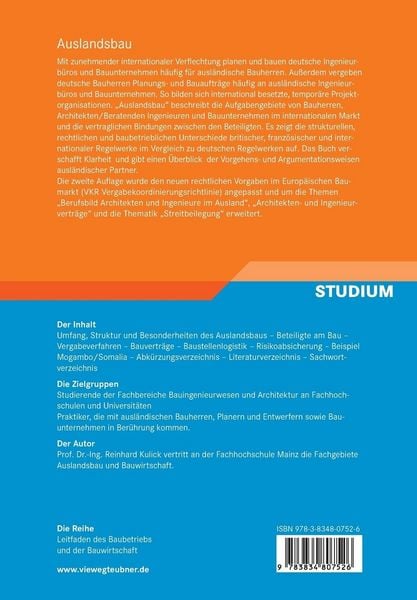 Produktbild: Auslandsbau