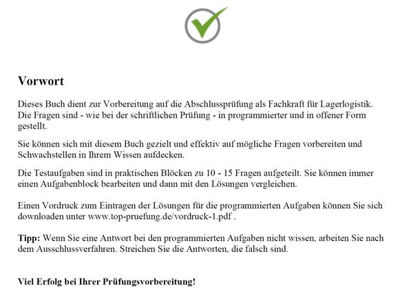 Prüfungsfragen Fachkraft Für Lagerlogistik Pdf www.thalia.de