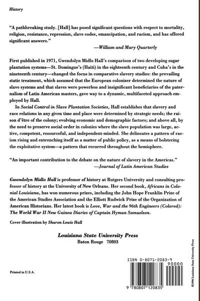 Produktbild: Social Control in Slave Plantation Societies