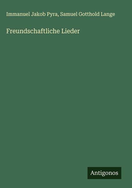 Produktbild: Freundschaftliche Lieder