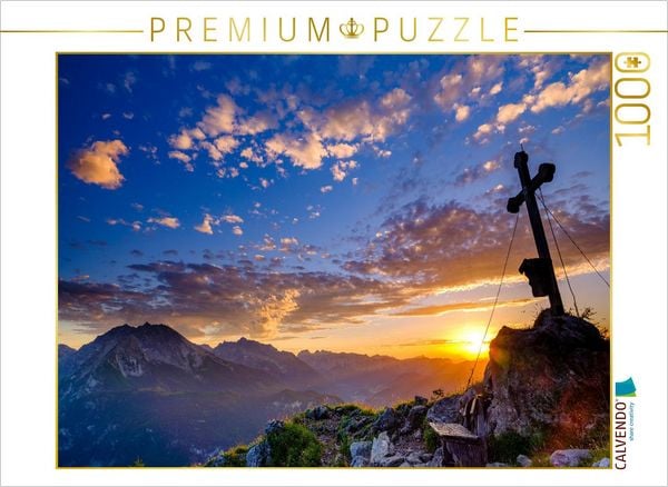 Produktbild: CALVENDO Puzzle Sonnenuntergang im Nationalpark Berchtesgaden | 1000 Teile Lege-Gr&ouml;&szlig;e 64x48cm Foto-Puzzle f&uuml;r gl&uuml;ckliche Stunden