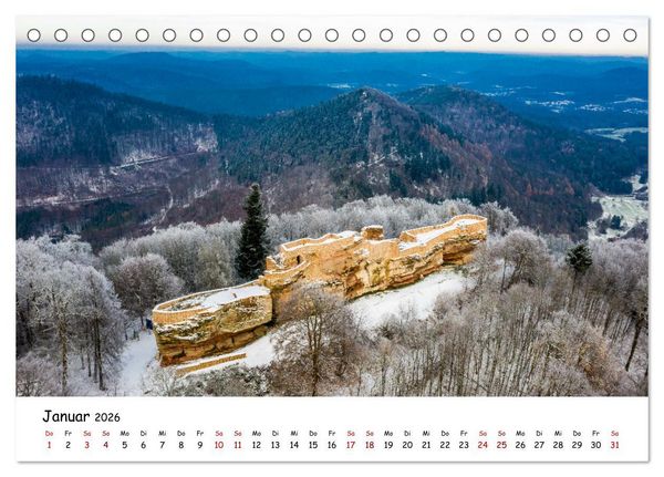 Produktbild: Pf&auml;lzer Burgen (Tischkalender 2026 DIN A5 quer), CALVENDO Monatskalender