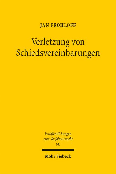 Produktbild: Verletzung von Schiedsvereinbarungen