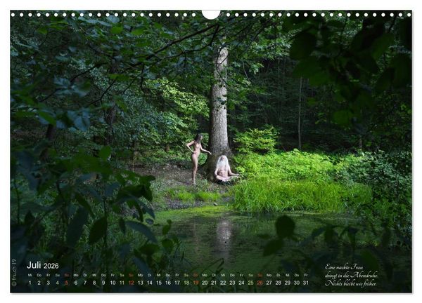 Produktbild: HAIKU AM TEICH (Wandkalender 2026 DIN A3 quer), CALVENDO Monatskalender