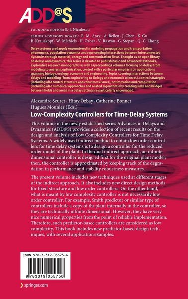 Produktbild: Low-Complexity Controllers for Time-Delay Systems