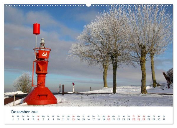 Produktbild: Butjadingen. Impressionen zwischen Jade und Nordsee (Wandkalender 2026 DIN A2 quer), CALVENDO Monatskalender