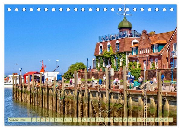Produktbild: Reise an die Nordsee - Neuharlingersiel (Tischkalender 2026 DIN A5 quer), CALVENDO Monatskalender