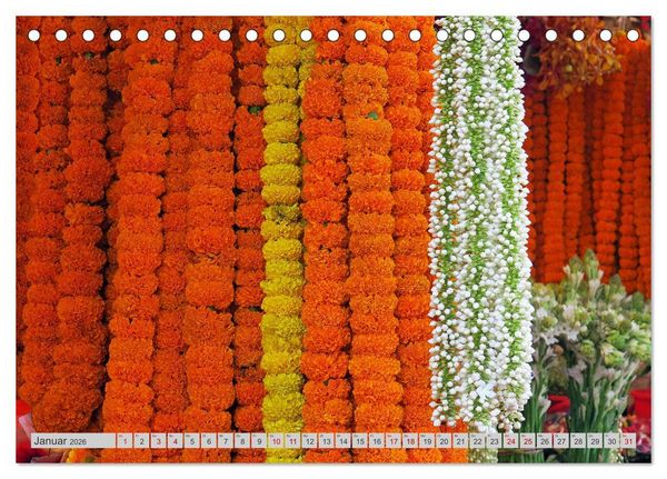 Produktbild: Farbenfrohes Bangladesch (Tischkalender 2026 DIN A5 quer), CALVENDO Monatskalender