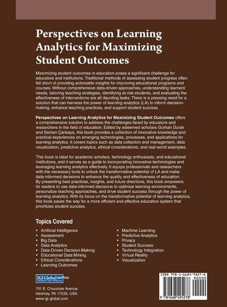 Produktbild: Perspectives on Learning Analytics for Maximizing Student Outcomes