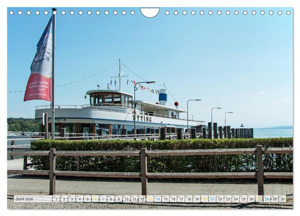 Produktbild: Vom Schiff aus gesehen - Mit dem Dampfer auf dem Ammersee (Wandkalender 2026 DIN A4 quer), CALVENDO Monatskalender
