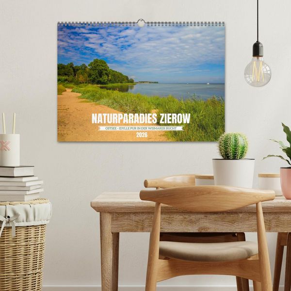 Produktbild: Naturparadies Zierow - Ostsee Idylle pur in der Wismarer Bucht (Wandkalender 2026 DIN A3 quer), CALVENDO Monatskalender