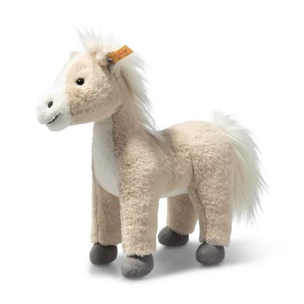 Produktbild: Steiff 074318 - Gola Pferd, stehend, beige/wei&szlig;, Pl&uuml;sch, 27 cm