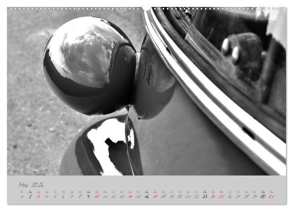 Produktbild: BMW Isetta 300 in schwarzwei&szlig; (hochwertiger Premium Wandkalender 2026 DIN A2 quer), Kunstdruck in Hochglanz