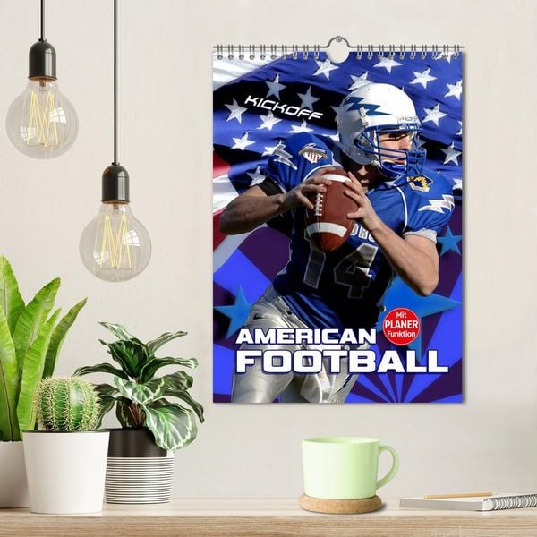 Produktbild: American Football - Kickoff (Wandkalender 2026 DIN A4 hoch), CALVENDO Monatskalender