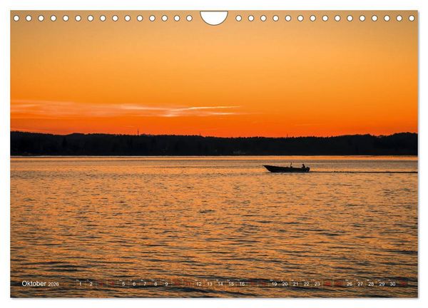 Produktbild: F&uuml;nf-Seen-Land (Wandkalender 2026 DIN A4 quer), CALVENDO Monatskalender