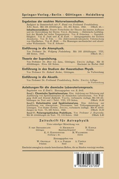 Produktbild: Ergebnisse der Exakten Naturwissenschaften